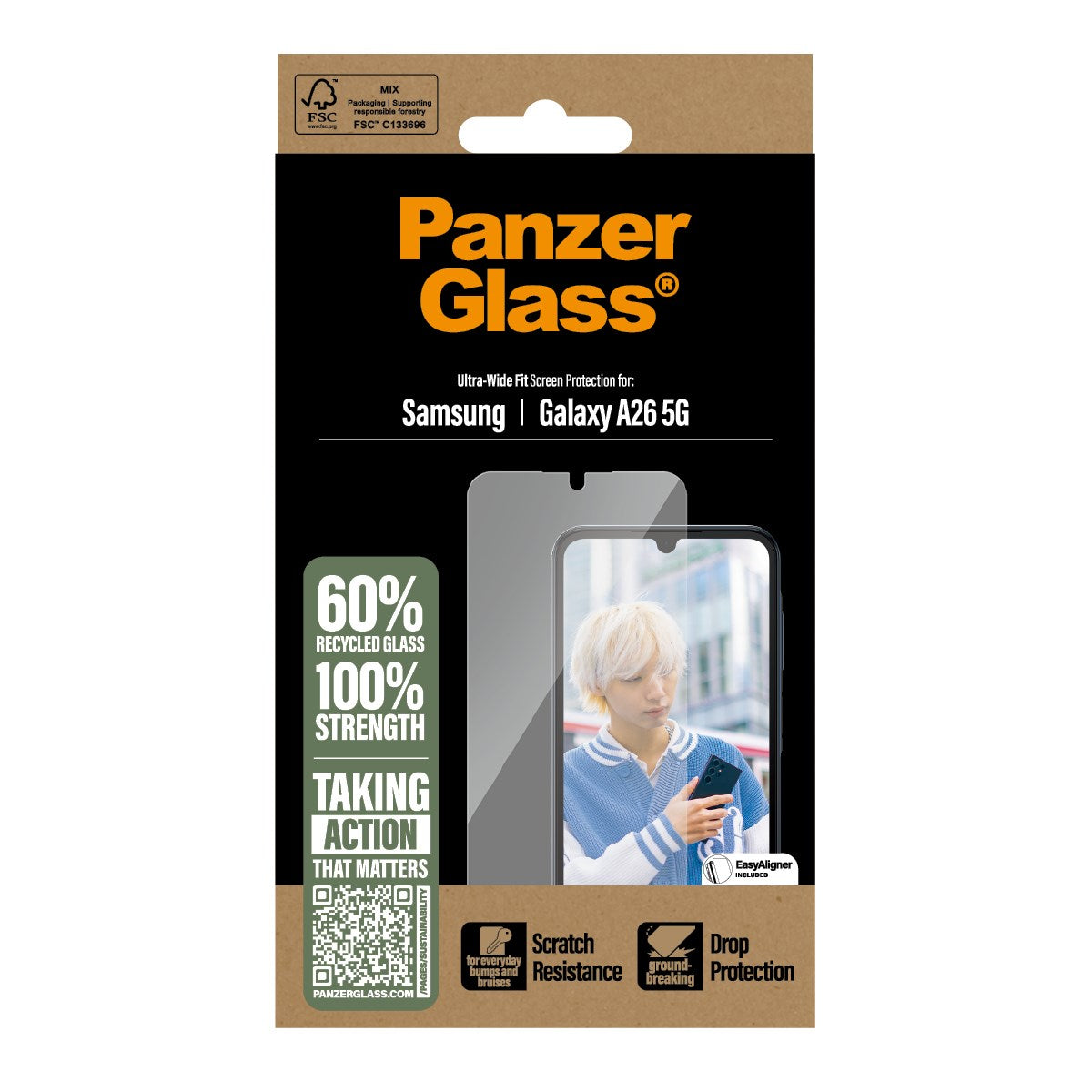 PanzerGlass® Screen Protector Samsung Galaxy A26 5G | Ultra-Wide Fit